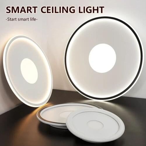 Modern Smart Ceiling Lamp Dimmable Living Room LED Lights For Room Bedroom Ceiling Light Surface Mounting Round Indoor Lighting