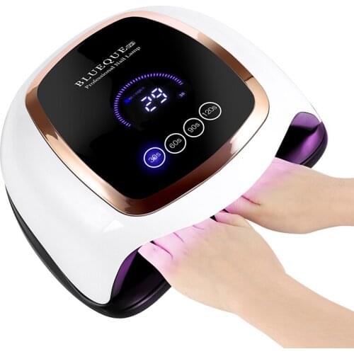 Nail Dryer BLUEQUE V3 168W UV LED Lamp Nail Art Manicure Tools Design 30S Fast Drying Curing Light for Gel Polish Free shipping