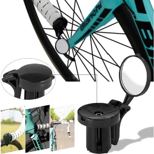 Bicycle Cycling Handlebar rear view mirror adjustable bicycle handlebar 360 degree Angle Rear View Rearview Bike Accessories