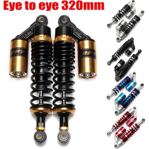 2x RFY 320mm 12.6" 540LBS Motorcycle Rear Air Shock Absorbers Suspension For Yamaha XS500 SC500 Kawasaki Z200 Dirt Bike ATV