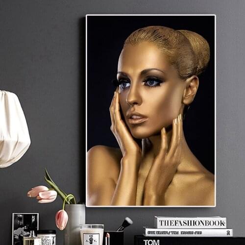 Gold Nude Girl 5D diy diamond painting cross stitch full square round drill embroidery mosaic diamond home decor