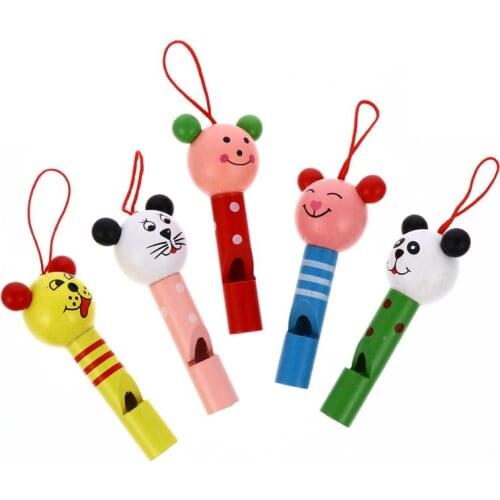 10Pcs Lovely Animal Whistle Toy Baby Educational Toys Kids Gift Musical Baby Toy