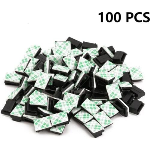 30pcs Car Desk Wall USB Wire Cable Line Fastener Clip Clips Holders Organizer Retainer Clamp Clamps Tie Lines Fixed