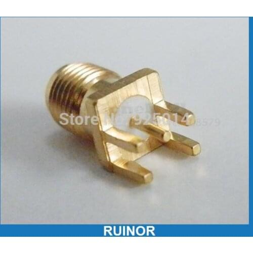 20pcs/lot x SMA female jack 4 pin PCB Edge Mount Solder Adapter solder deck PCB clip edge mount RF connector