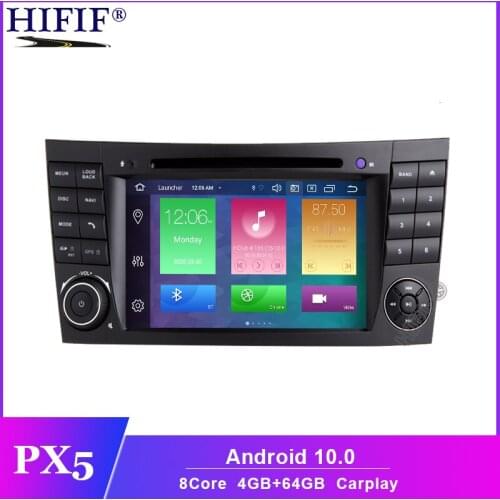 PX5 4G+64G 7" Car Monitor DVD GPS Navigation Stereo Radio for Mercedes Benz G/E Class W211 W463 W209 W219 Steering Wheel BT WIFI