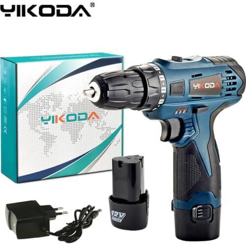 12V Electric Drill Rechargeable Lithium Battery Two Speed Cordless Screwdrivers Parafusadeira Household Power Tools