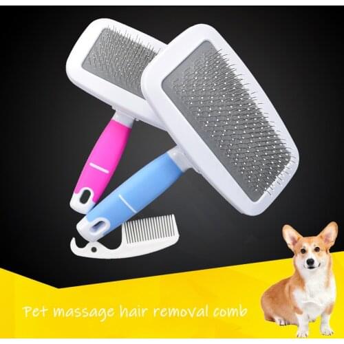 Pet Hair Cleaning Tool Cat Hair Remover Comb Pet Grooming Supplies Dog Grooming Comb Pet Hair Remover Brush Cat Massage Comb