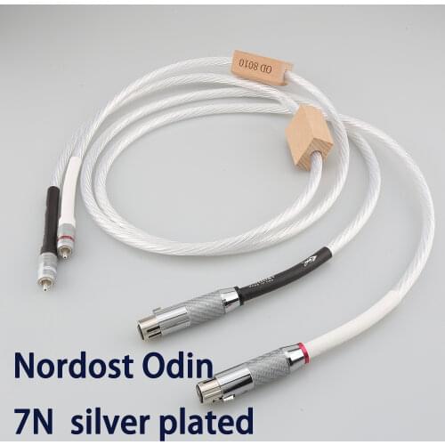 Nordost Odin 7N Pure Silver Plated Audio Signal Cable Balanced Cable with Carbon Fiber XLR HiFi Interconnect Cable Audiophile