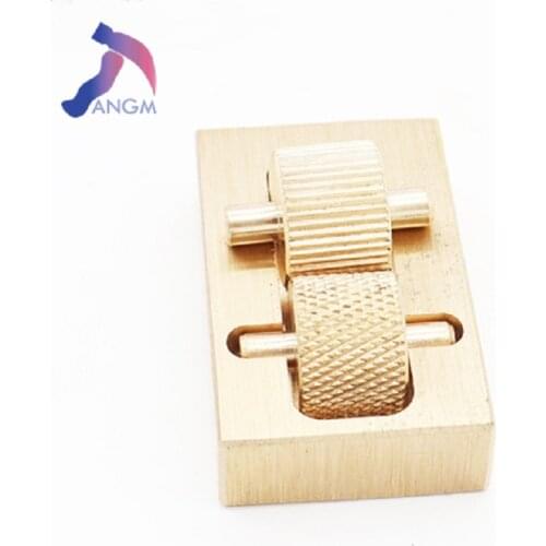 Pure Copper Brass Mini Side Oil Box Bucket Side Oil Pen Leather Edge Processing DIY Hand-stitched Cow Leather Art Tool Artifact