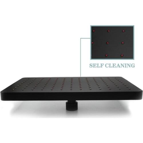 3 Water Outlet Modes Matte Black Hand Held Shower Head Wall Mounted Top Rain Shower Set With Hose and Shower Holder Wall Mounted