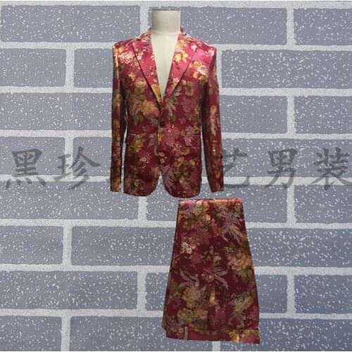 Men suits designs personalized male slim suits mens formal dress mens clothing masculino homme terno stage costumes for singers