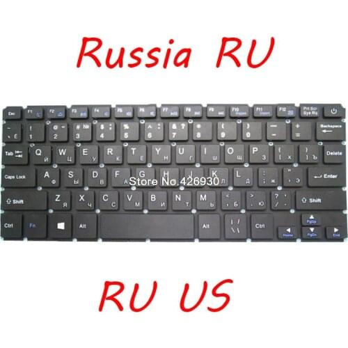 Laptop RU US Keyboard For Prestigio For Smartbook 116C 116C01 PSB116C01 YXK2253S ZX245H US Russia English Black new