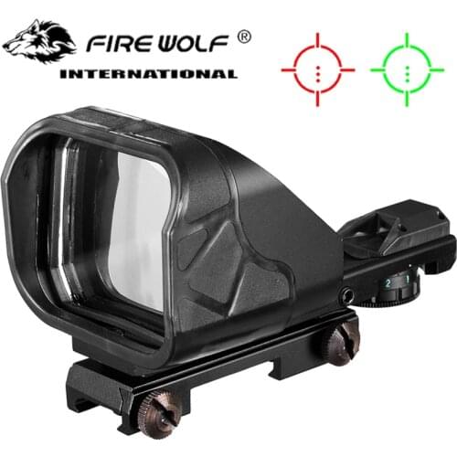 Fire Wloft Tactical Scope Hunting Optics Riflescope Holographic Big Red Dot Sight Reflex Reticle Hunting Gun Accessories