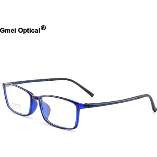 Gmei Optical Urltra-Light TR90 Full Rim Square Mens Optical Eyeglasses Frame Womens Plastic Myopia Presbyopia Spectacles M2005
