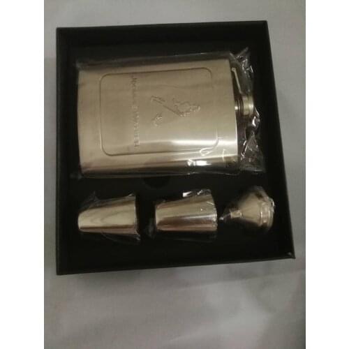 Portable Pocket 8oz Stainless Hip Flask Mini Metal Wine Bottle Drinke for Alcohol Whiskey Liquor Screw Cap Funnel With Gift Box