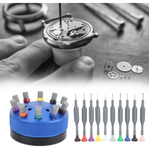 High Quality Watch Screwdriver Set Watch Strap Watchband Remover Screwdriver Watch Repairing Tool with Spare Head Base