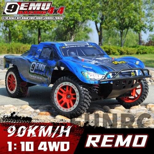 REMO Remote Control Short-Course Truck 1/10 RC 4WD Adult Racing High-speed Buggy Off-road Vehicle Model Car Kids Toy Gift
