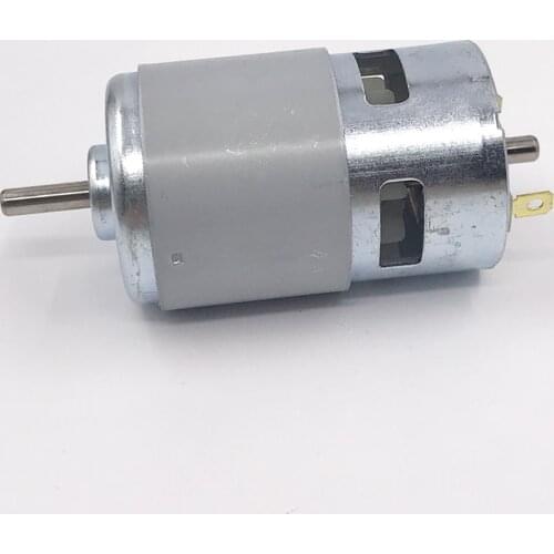 RS-775 Motor DC 12V 15V 18V 24V 12000RPM High Speed High Power Ball Bearing Large Torque with Cooling Fans for Screwdriver/Drill