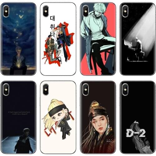 For Samsung Galaxy A9 A8 Star Lite A3 A5 A7 A6 Plus 2018 2015 2016 2017 king-art-C-Agust-D-suga Silicone Phone Skin Case