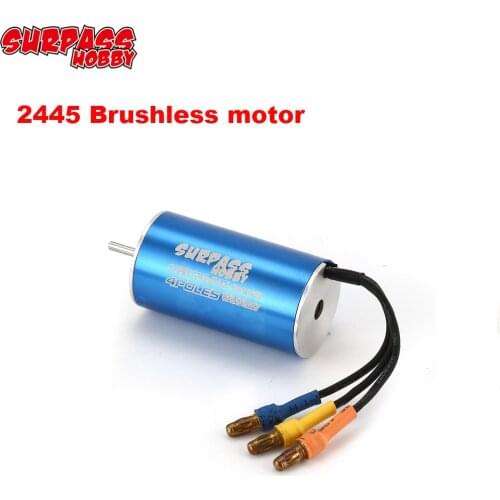 Surpass Hobby 2445 motor Waterproof Brushless 3000KV 3600KV 5400KV for Traxxas HSP 1/16 RC Drift Racing Climbing Car Boat