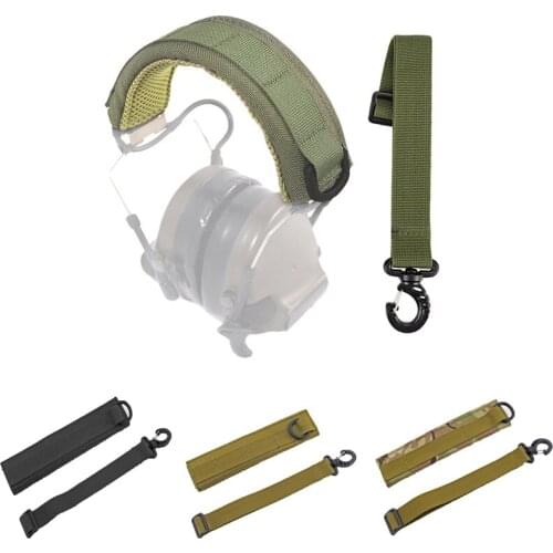 Tactical Outdoor Earphone Headphone Cover Adhesive Airsoft Hunting Shooting Modular Headsets Accessories MOLLE Protection Case
