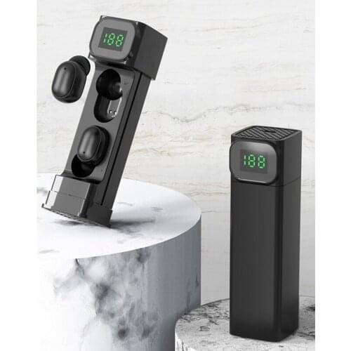 TWS Wireless Earphone 5.0 Bilateral Stereo Headset In-Ear Sports Wireless Digital Display Bluetooth Earphone
