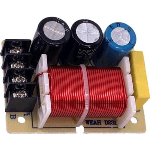 100W Tweeter Bass Crossover Board 2 Way Treble Woofer Frequency Divider Audio Board Speaker Filter For Home Theater 1PC