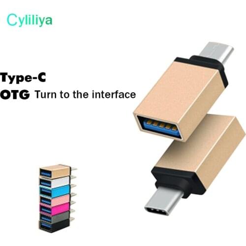 20pcs/lot Metal USB 3.1 Type C OTG Adapter Male to USB 3.0 A Female Converter Adapter OTG Function for Macbook Google Chromebook