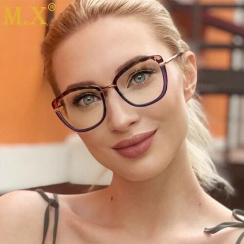 2021 Trends Office Eye Glasses Anti Blue Light Computer Glasses Women Blocking Gaming Eyeglasses Frame Decorative Glasses W609