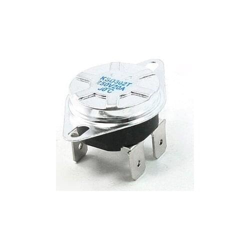 AC 250V 20 Amp N/C 4 Pin Terminals 80C Temperature Control Switch Thermostat