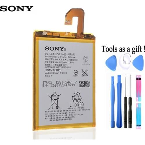 Sony 100% Original 3100mAh LIS1558ERPC Battery For SONY Xperia Z3 L55T L55U D6653 D6633 D6603 Phone High Quality Battery