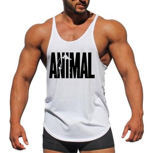 Brand Mens Bodybuilding Fitness Top Men Gym Tank Top Clothing Vest Muscle Sleeveless Singlets Fashion Workout Sports Shirt