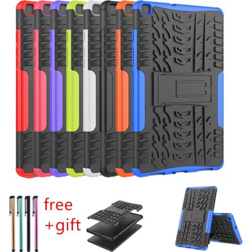 Case For samsung galaxy tab A 8.0 2019 T290 SM-T295 T295 T297 Back Cover TPU+pc Heavy Duty 2 in1 Hybrid Rugged Durable Funda+pen