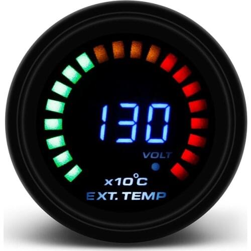 2" 52MM Digital 20 LED EGT Exhaust Gas temp Gauge Auto Car Styling EGT Temperature Gauge car meter