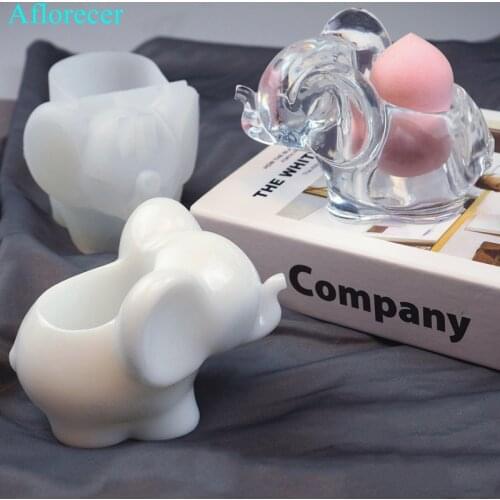 DIY Epoxy Mirror Silicone Moulds 3D Conch Elephant Storage Box Silicone mold Shell Sea Animal Crystal Silicone Mold
