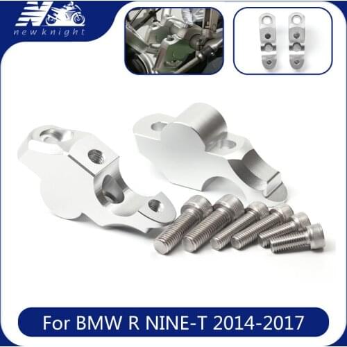 For BMW R NINE T R NINET 2014 2015 2016 2017 Motorcycle Accessories CNC Handlebar Riser Up 28mm Movers Back 25mm Bracket Kit