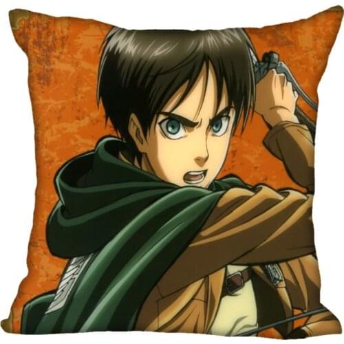 Hot Sale Custom Japanese Anime Pillowcase Attack on Titan Pillowcase 40X40cm (One Sides)Home Hot Pillow Cases 9-22T