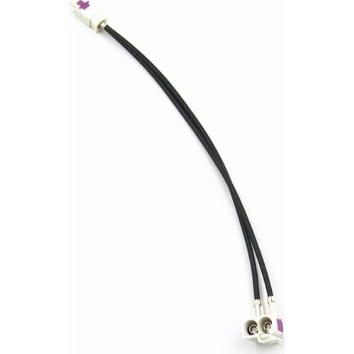 Qty 1 For Volkswagen Head Unit 2In1 Diversity Convertor Splitter Y Cable Wire Harness For RNS510 RCD510 210 310 315 315
