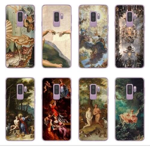 RUIXKJ palace of versailles The Creation of Adam Art Case for Samsung S8 S9 S10 Plus Lite S6 S7 Edge Soft TPU Cover Coque Capa