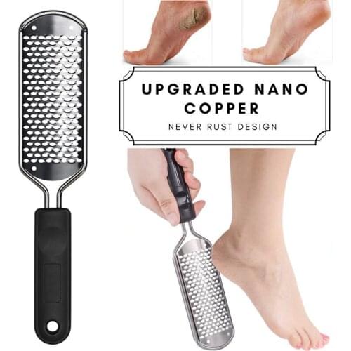 Stainless Steel Foot File For dead skin pedicure Scrubbers Pedicure Tools dead skin remover Blade Replaceable foot care brush