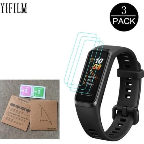 3PCS TPU HD Clear Protective Film For Huawei Band 4 3 3e 4e pro Smart Wristband Anti-shock Soft Full Screen Protector Huawei B5