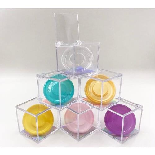 Empty cube lashes nox clear stereoscopic eyelashes packing 3D 5D mink lashes wholesale custom
