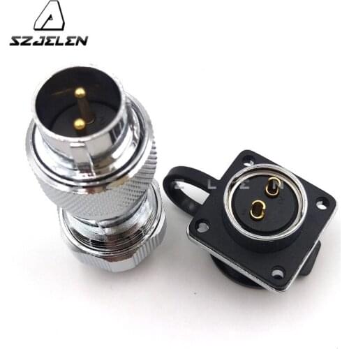 SZJELEN WS20 series 2 pin waterproof ,Industrial power cord connector, Automotive Connector, Board to Wire Connectors 2 pin