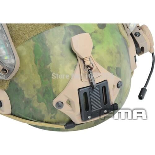 FMA NVG Lanyard for Ops Core VAS Helmet Three Hole Shroud Dark Earth DE (Tan) Free Shipping Helmet Accessories