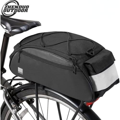 Bike bag backseat bag shelf bag 10L multi-function single shoulder backpack with light