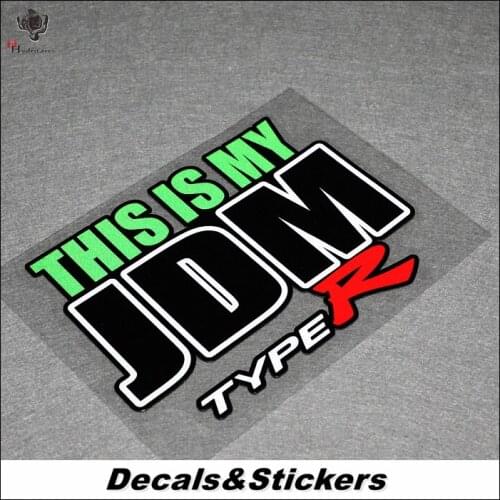 NO.L358 This is my JDM 3M Reflective Modified Stickers Waterproof Decals Car Racing Motorcycle Decoration Scratches Cover