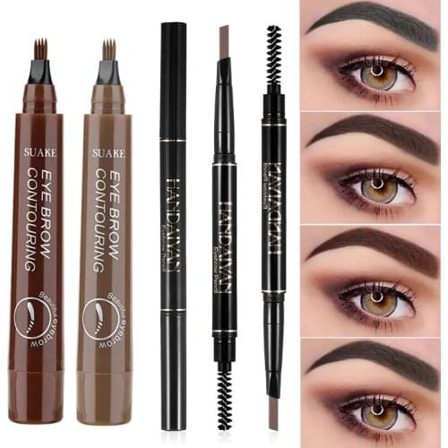 Waterproof Eyebrow Pencil Double Ended Eyebrow Pencil Long Lasting Natural Eye Brow Pencil Eyebrow Eye Beauty Cosmetics Makeup