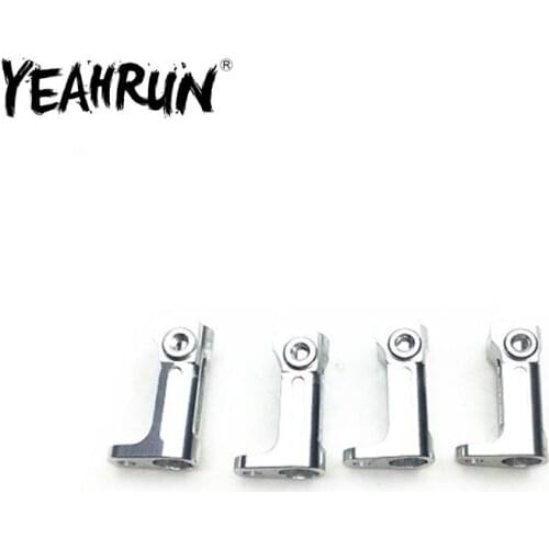 YEAHRUN 4Pcs Metal Lateral Pedal Mount Accessories for Axial SCX10 1/10 Scale RC Crawler Car Truck Parts