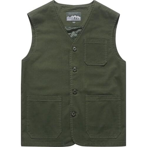 Vest Men Casual Cotton Breathable Multi-pockets Mens Waistcoat Autumn Summer Mens Sleeveless Jacket Plus Size M-7XL 8XL