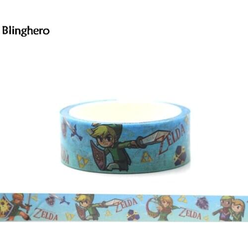 10pcs/set Blinghero Anime Hero 15mmX5m Washi Tape Personalized Masking Tape Stationery Sticker Cool Tape Adhesive Tapes BH0021